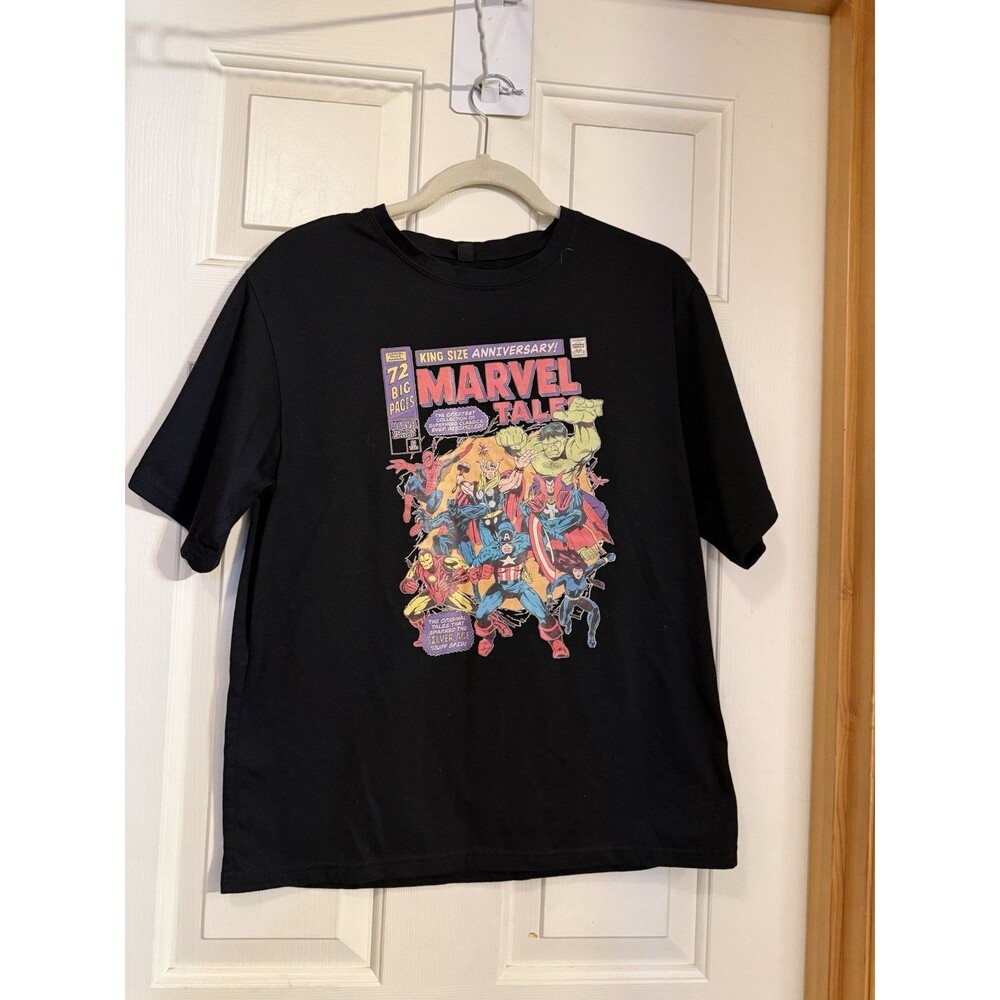 Marvel Tales King Size Anniversary Comic Tee Black L